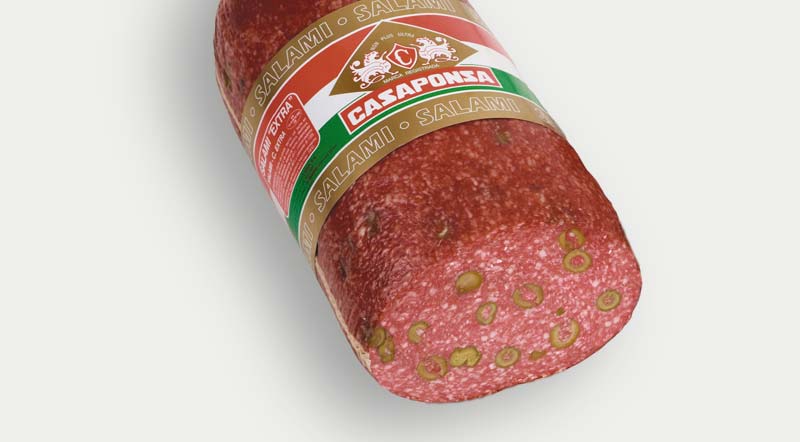 salami met olijven Casaponsa - 16.97€/kg
