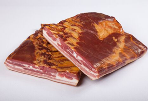 Gerookt spek Cat. 1 (gedroogzout) - 14.30/kg