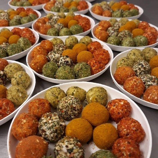 [FRAP011] tapasmix van kaasparels 18 stuks
