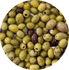 Olijven huismix (groen/zwart/kaas)